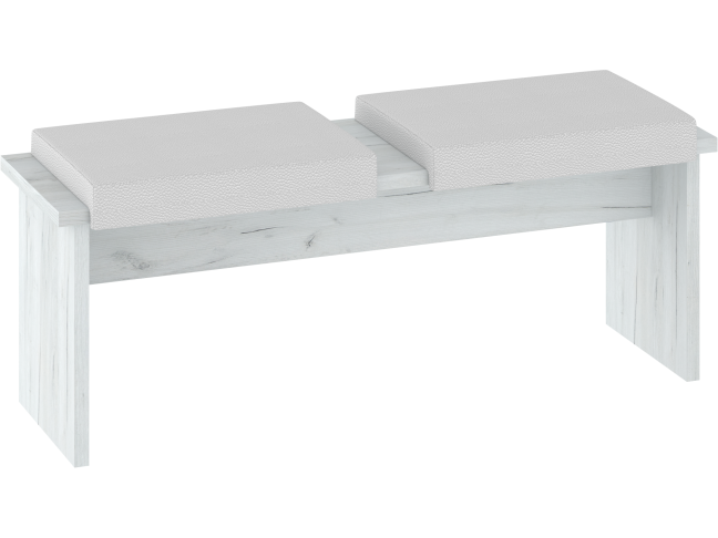 Dvivietė taburetė BON-05 eko balta