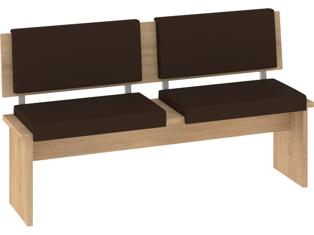 Dvivietis minkštasuolis BON-01 eko ruda