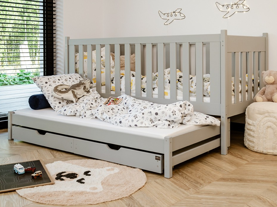 Dvigulė vaikiška lova su stalčiais KAJA 80x200 2 Dvigulė vaikiška lova su stalčiais KAJA 80x200 2