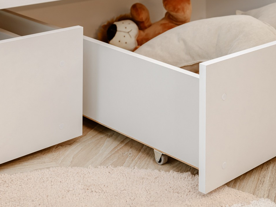 Dviaukštė vaikiška lova su stalčiais KSAWERY 80x180 8