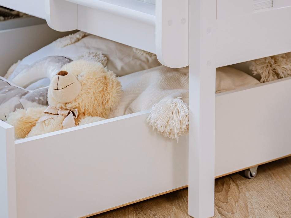 Dviaukštė vaikiška lova su stalčiais MONIKA 80x160 8 Dviaukštė vaikiška lova su stalčiais MONIKA 80x160 8