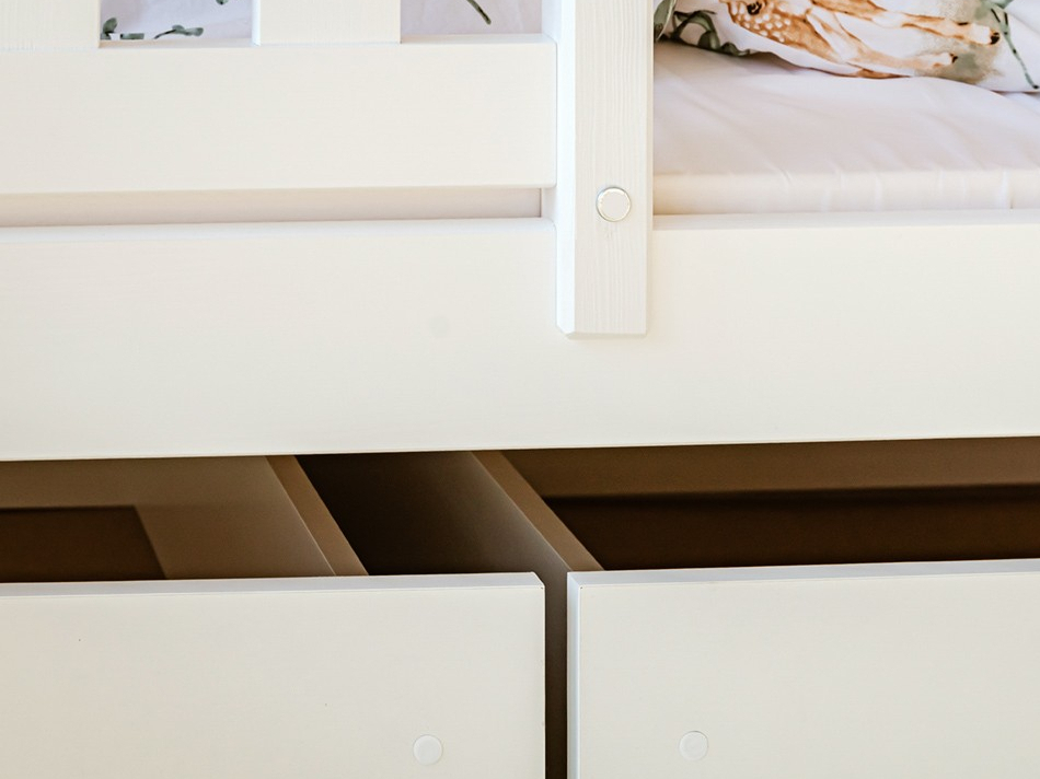 Dviaukštė vaikiška lova su stalčiais IGNAS 80x200 6 Dviaukštė vaikiška lova su stalčiais IGNAS 80x200 6