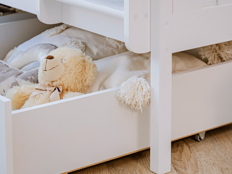 Dviaukštė vaikiška lova su stalčiais MONIKA 80x200 8 Dviaukštė vaikiška lova su stalčiais MONIKA 80x200 8