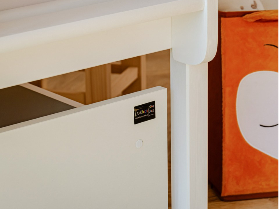 Dviaukštė vaikiška lova su stalčiais IGNAS 80x180 7