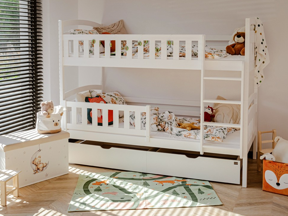Dviaukštė vaikiška lova su stalčiais IGNAS 80x160 Dviaukštė vaikiška lova su stalčiais IGNAS 80x160