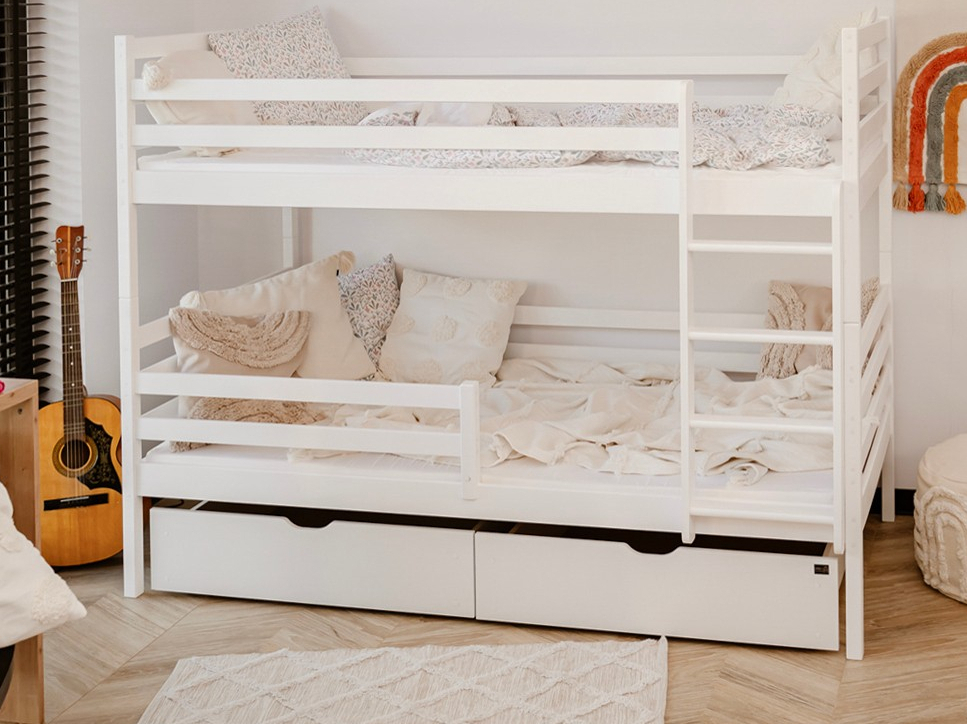 Dviaukštė vaikiška lova su stalčiais NEMO 80x160 6 Dviaukštė vaikiška lova su stalčiais NEMO 80x160 6