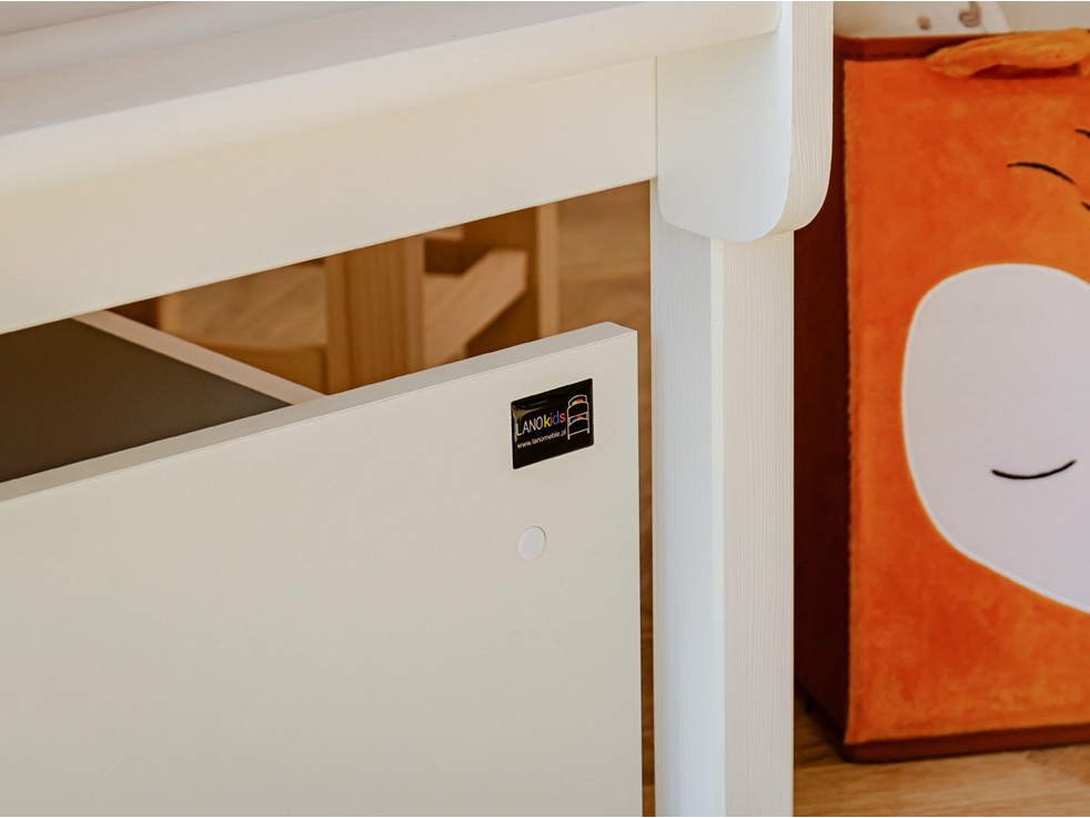 Dviaukštė vaikiška lova su stalčiais IGNAS 90x200 7 Dviaukštė vaikiška lova su stalčiais IGNAS 90x200 7