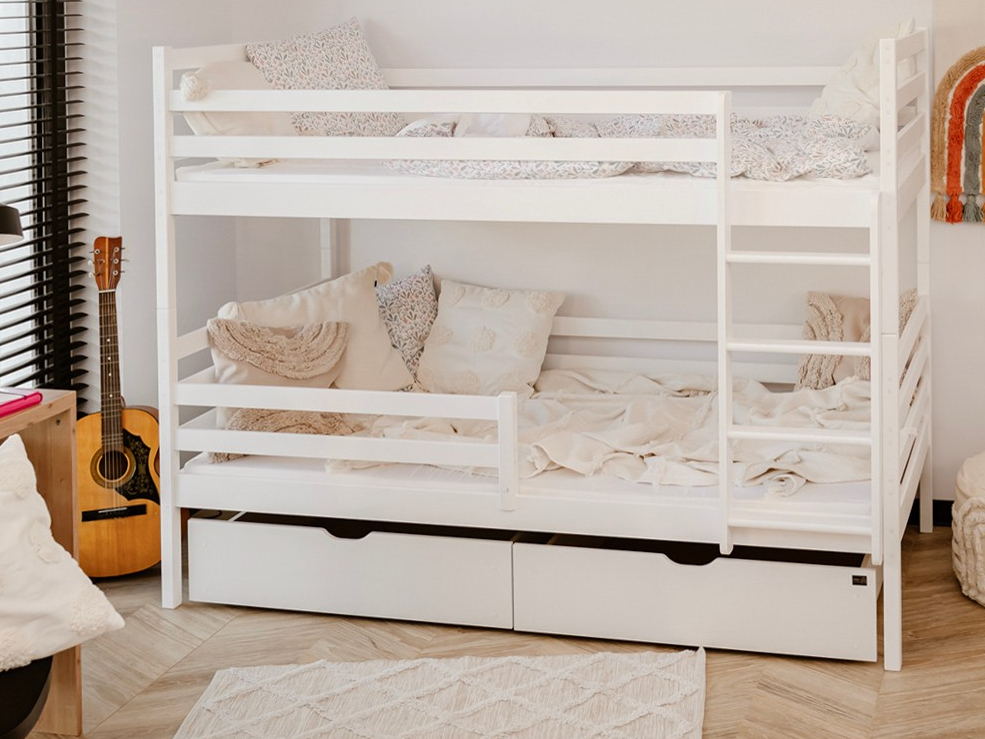 Dviaukštė vaikiška lova su stalčiais NEMO 90x190