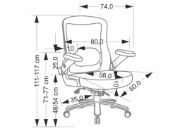 Ergonominė darbo kėdė CYBORG