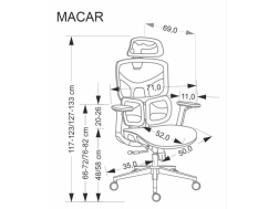 Ergonominė darbo kėdė MACAR