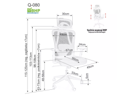 Ergonominė darbo kėdė Q-080 M