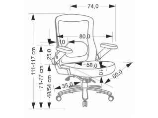 Ergonominė darbo kėdė CYBORG Ergonominė darbo kėdė CYBORG