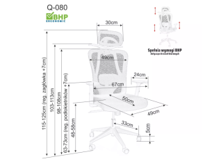 Ergonominė darbo kėdė Q-080