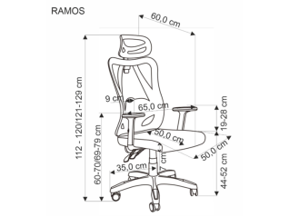 Ergonominė darbo kėdė RAMOS