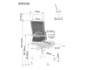 Ergonominė kėdė ERGON