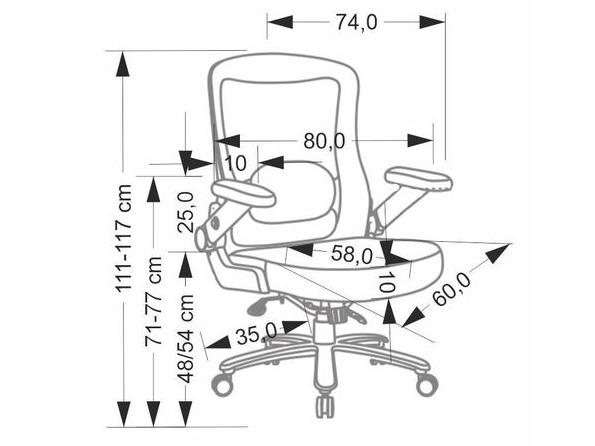 Ergonominė darbo kėdė CYBORG 1