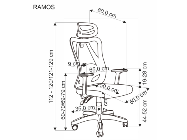 Ergonominė darbo kėdė RAMOS 9