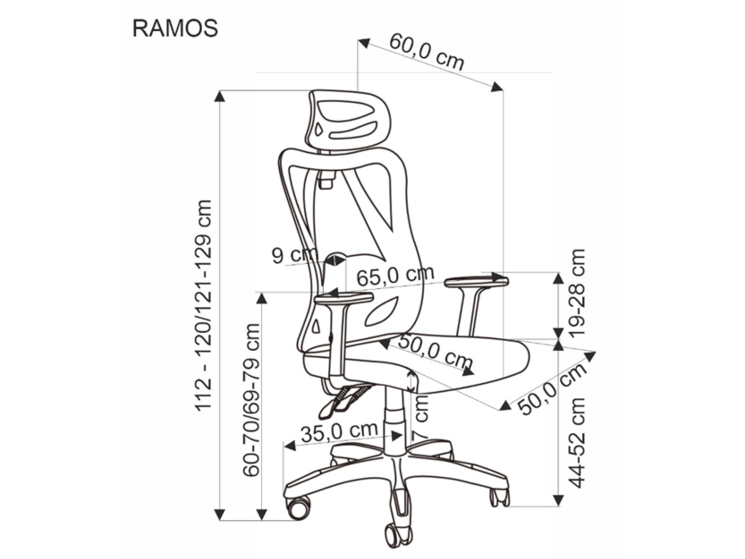 Ergonominė darbo kėdė RAMOS 9