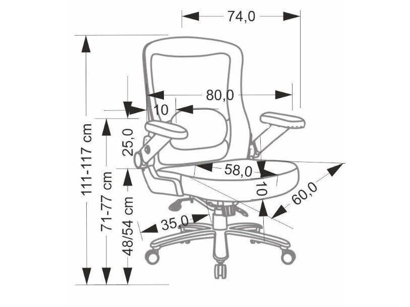 Ergonominė darbo kėdė CYBORG 9