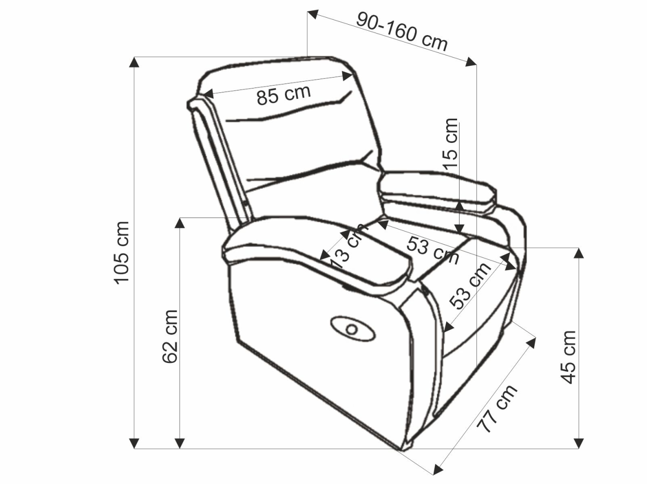 Išskleidžiamas fotelis DRAGER 12