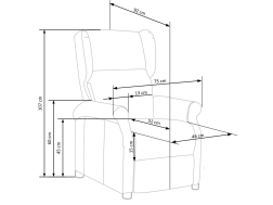 Išskleidžiamas fotelis AGUSTIN 2