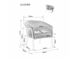 Fotelis CLOVER