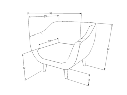 Fotelis ELITE 1 VELVET