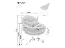 Sukamas fotelis PEGGIE