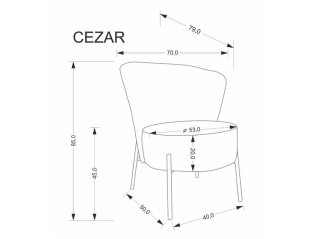 Fotelis CEZAR
