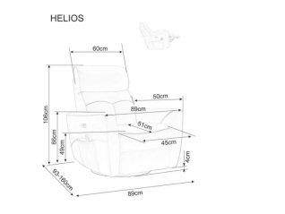 Fotelis HELIOS VELVET M