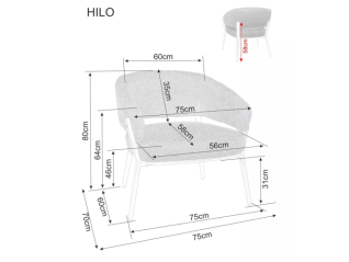 Fotelis HILO RAVEN