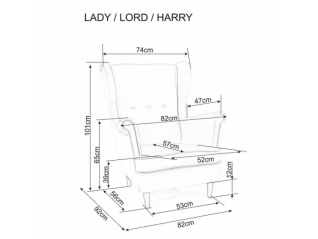 Fotelis LADY VELVET