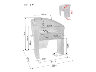 Fotelis NELLY BREGO
