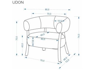Fotelis UDON