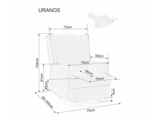 Fotelis URANOS