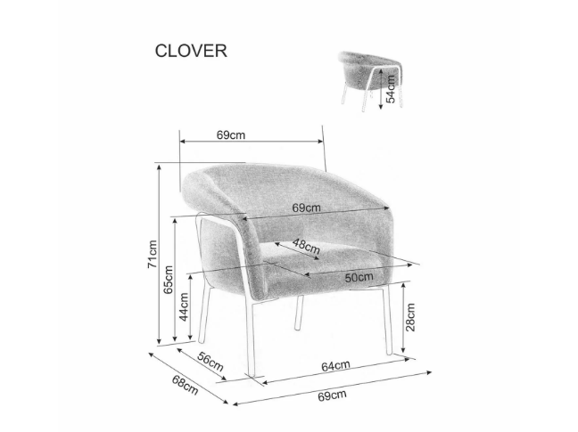 Fotelis CLOVER 8