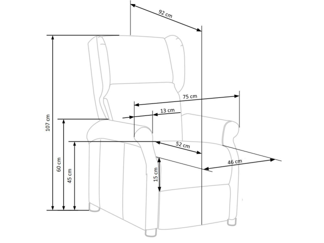 Išskleidžiamas fotelis AGUSTIN 2 8 Išskleidžiamas fotelis AGUSTIN 2 8