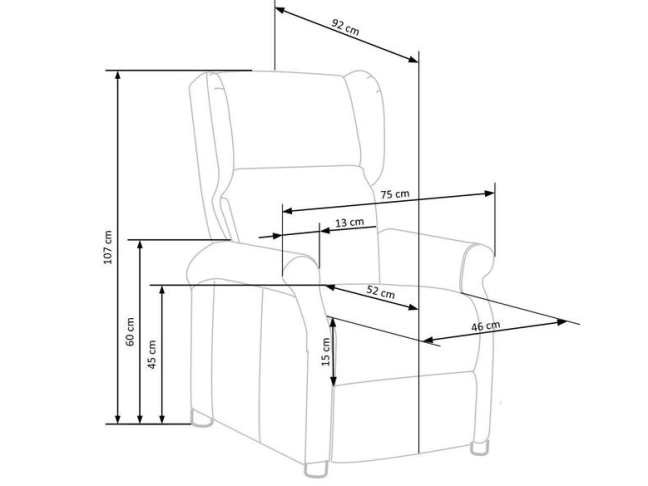 Išskleidžiamas fotelis AGUSTIN-M 11