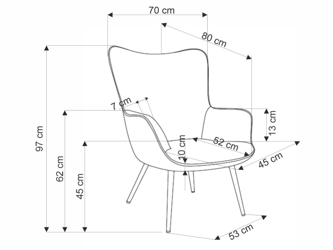 Fotelis AMARO 11 Fotelis AMARO 11