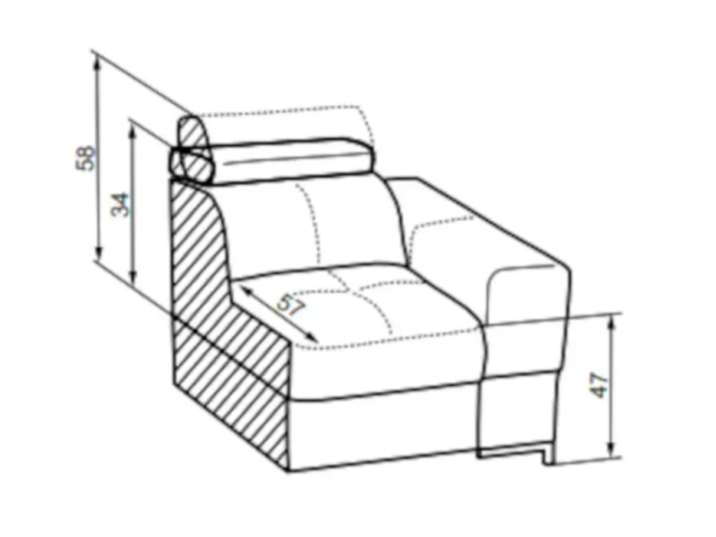 Fotelis BAZALT 1/2B 2 Fotelis BAZALT 1/2B 2