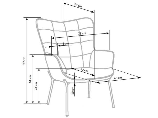 Fotelis CASTEL 9 Fotelis CASTEL 9