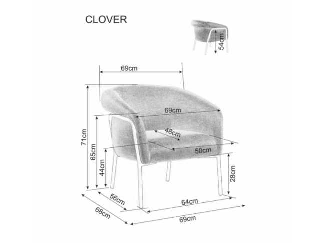 Fotelis CLOVER 5
