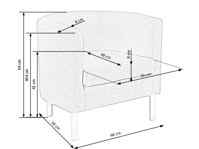Fotelis CLUBBY 9 Fotelis CLUBBY 9