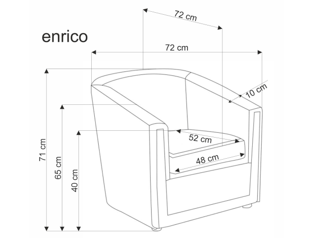 Fotelis ENRICO 11 Fotelis ENRICO 11