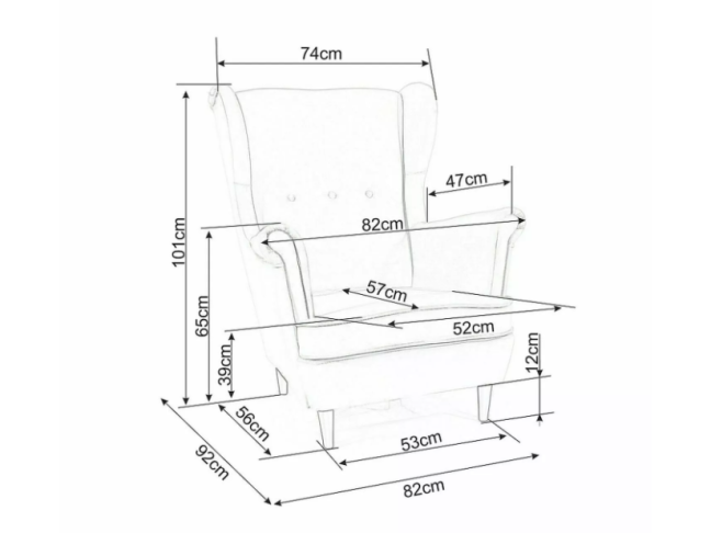 Fotelis HARRY VELVET 4