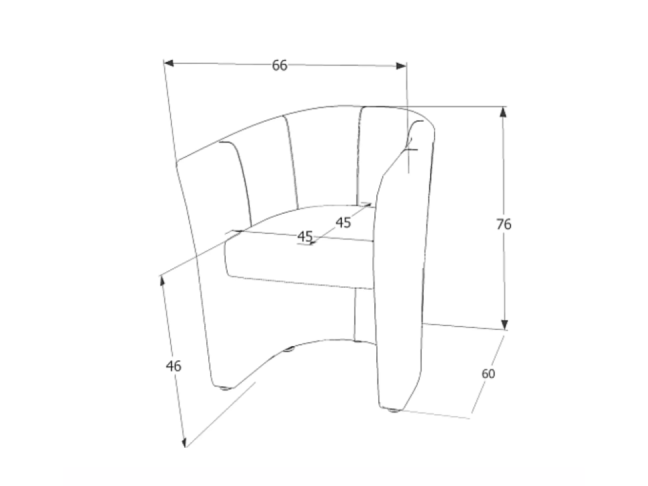 Fotelis TM-1 VELVET 4