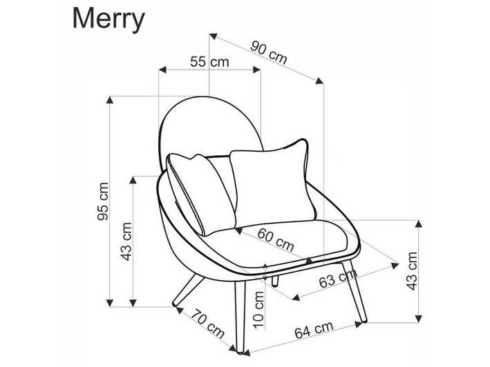Fotelis MERRY 11 Fotelis MERRY 11
