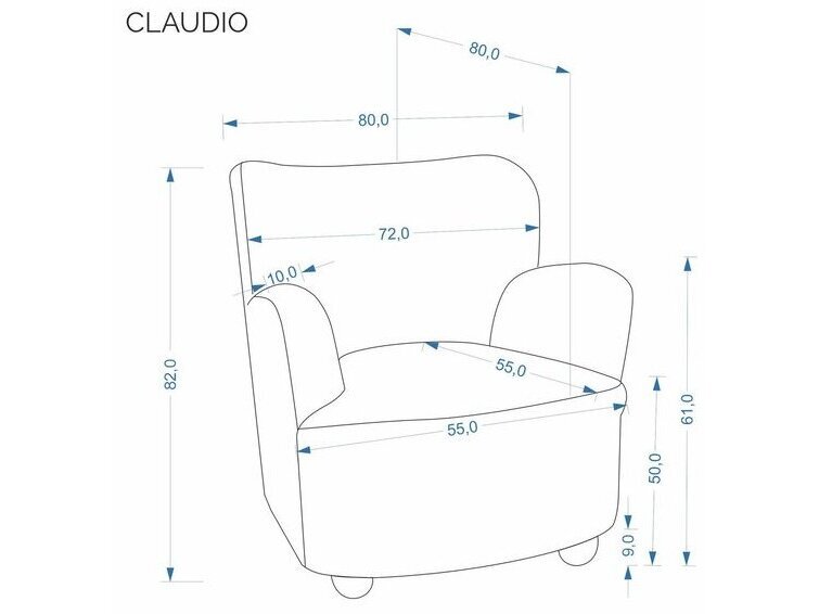 Fotelis CLAUDIO 2 Fotelis CLAUDIO 2