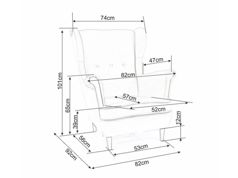 Fotelis HARRY VELVET 4