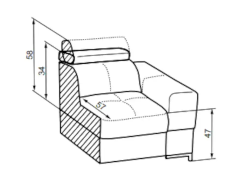 Fotelis BAZALT 1/2B 2 Fotelis BAZALT 1/2B 2